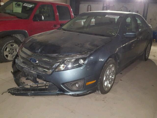 3FAHP0HAXBR139511 - 2011 FORD FUSION SE TEAL photo 2