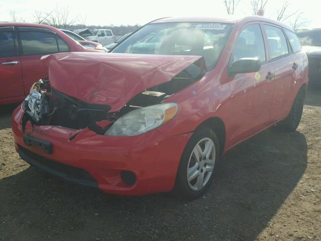 2T1KR32E47C639474 - 2007 TOYOTA COROLLA MA RED photo 2