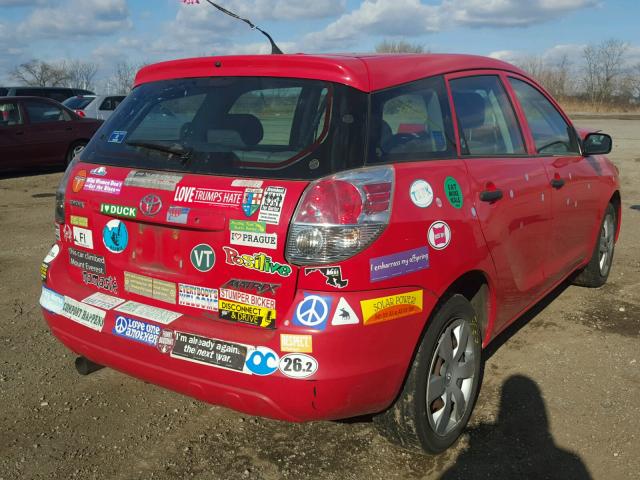 2T1KR32E47C639474 - 2007 TOYOTA COROLLA MA RED photo 4