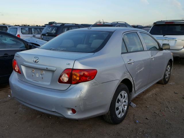 1NXBU40E79Z134702 - 2009 TOYOTA COROLLA BA SILVER photo 4