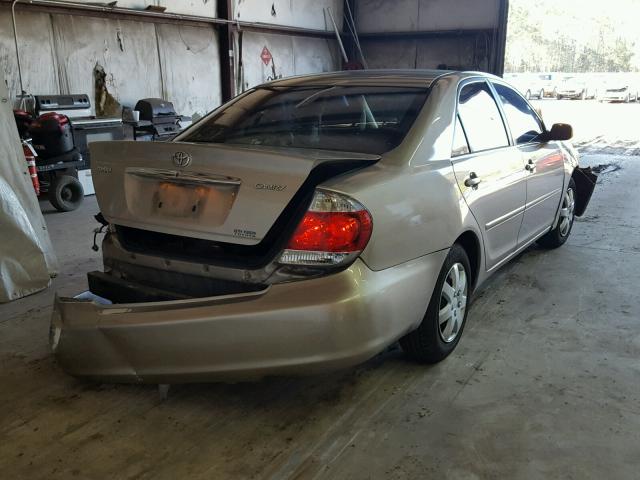 4T1BE32K46U741565 - 2006 TOYOTA CAMRY LE ოქროსფერი ფოტო 4
