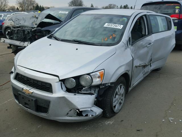 1G1JB6SH0C4102313 - 2012 CHEVROLET SONIC LS SILVER photo 2