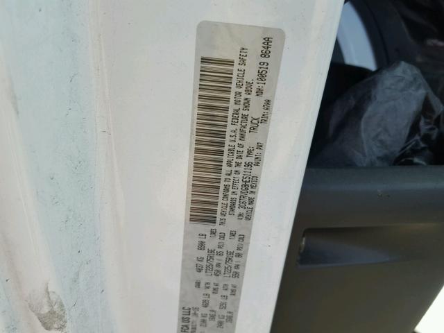 3C6TRVDG8HE511196 - 2017 RAM PROMASTER WHITE photo 10