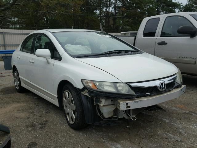 2HGFA1F54AH546590 - 2010 HONDA CIVIC LX WHITE photo 1