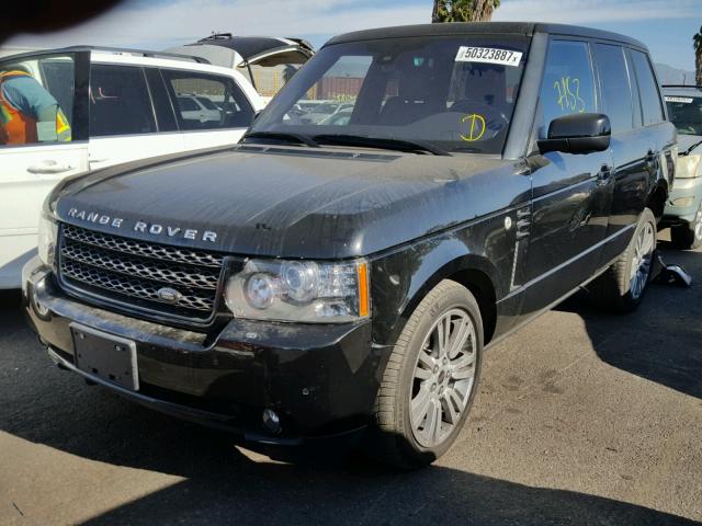 SALMF1D41CA378239 - 2012 LAND ROVER RANGE ROVE BLACK photo 2