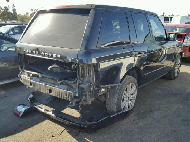 SALMF1D41CA378239 - 2012 LAND ROVER RANGE ROVE BLACK photo 4