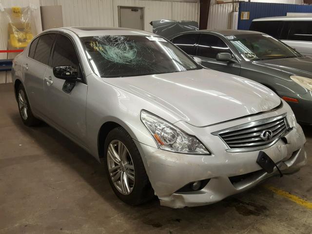 JN1CV6AR6DM770302 - 2013 INFINITI G37 SILVER photo 1