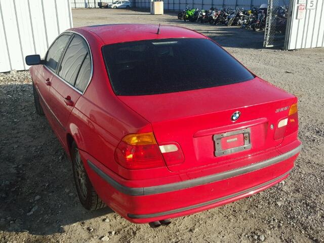 WBAAM5338YJR56051 - 2000 BMW 328 I RED photo 3