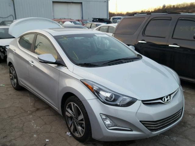 5NPDH4AE1EH499414 - 2014 HYUNDAI ELANTRA SE SILVER photo 1