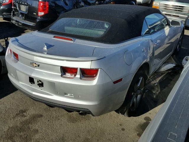 2G1FC3D38C9122616 - 2012 CHEVROLET CAMARO LT SILVER photo 4