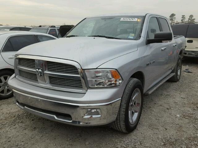 1D7RB1CT9AS196531 - 2010 DODGE RAM 1500 GRAY photo 2