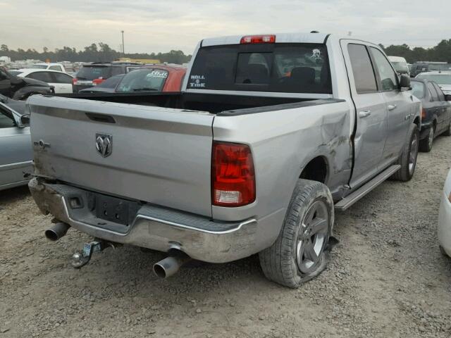 1D7RB1CT9AS196531 - 2010 DODGE RAM 1500 GRAY photo 4