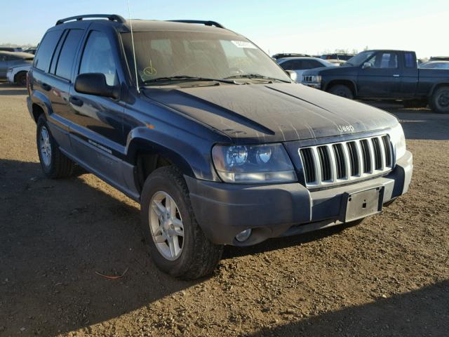 1J4GW48N44C408990 - 2004 JEEP GRAND CHER BLUE photo 1