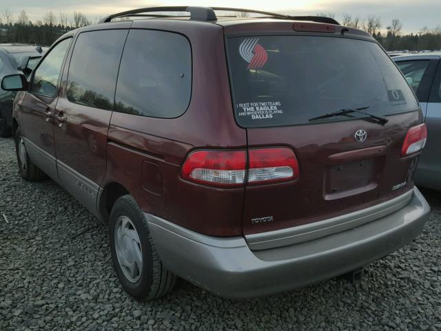 4T3ZF13CX1U326757 - 2001 TOYOTA SIENNA LE BURGUNDY photo 3