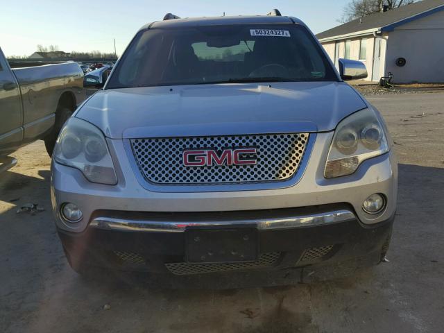 1GKLVLED0AJ110350 - 2010 GMC ACADIA SLE SILVER photo 9