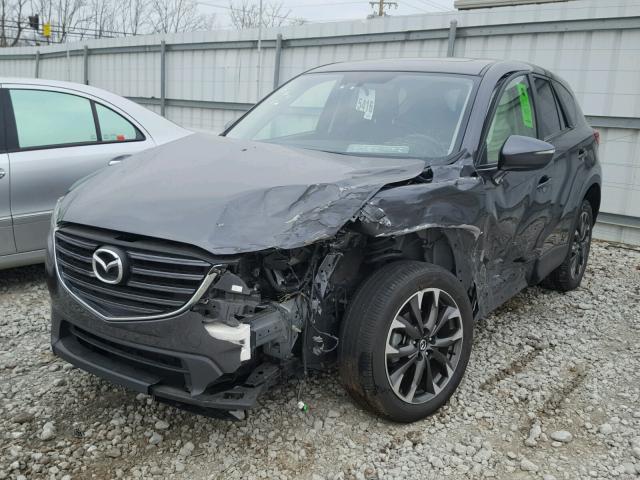 JM3KE4DY4G0703037 - 2016 MAZDA CX-5 GT GRAY photo 2