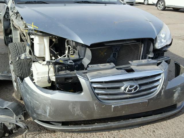 KMHDU4AD6AU018104 - 2010 HYUNDAI ELANTRA BL GRAY photo 9