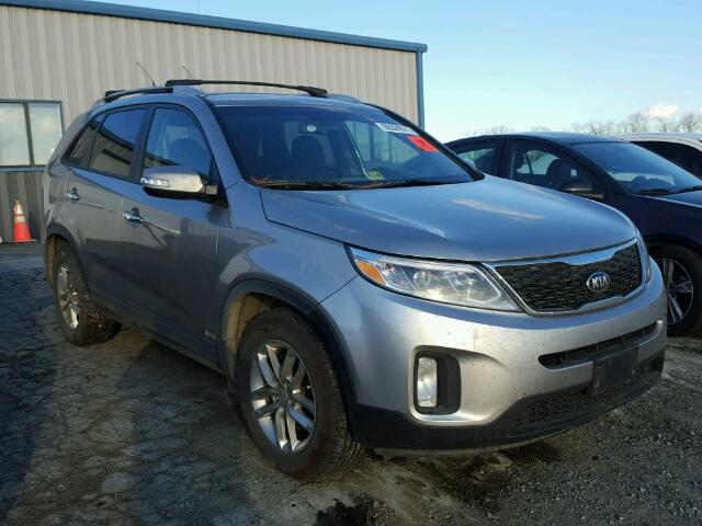 5XYKTCA65FG554674 - 2015 KIA SORENTO LX SILVER photo 1