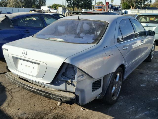 WDBNG75J4YA087336 - 2000 MERCEDES-BENZ S 500 SILVER photo 4