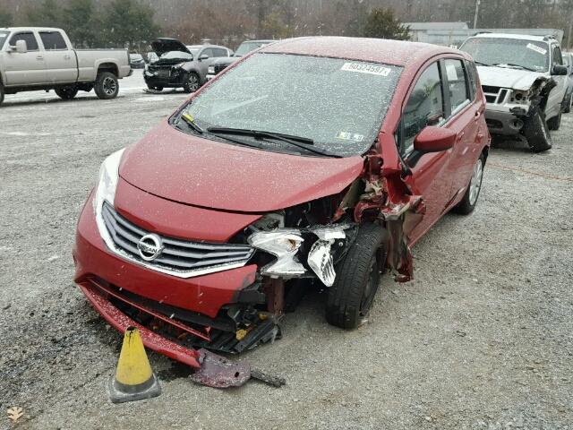 3N1CE2CP4FL391025 - 2015 NISSAN VERSA NOTE RED photo 2