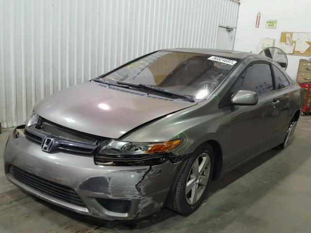 2HGFG12908H537869 - 2008 HONDA CIVIC EXL GRAY photo 2