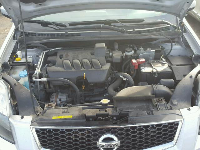 3N1AB6AP6AL723887 - 2010 NISSAN SENTRA 2.0 SILVER photo 7