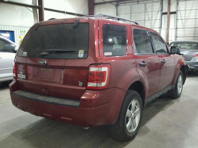 1FMCU0D7XCKA64382 - 2012 FORD ESCAPE XLT MAROON photo 4