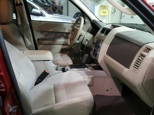 1FMCU0D7XCKA64382 - 2012 FORD ESCAPE XLT MAROON photo 5