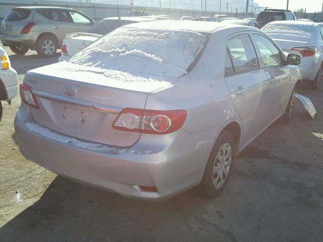 5YFBU4EE0DP074667 - 2013 TOYOTA COROLLA BA SILVER photo 4