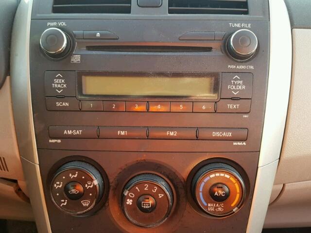 5YFBU4EE0DP074667 - 2013 TOYOTA COROLLA BA SILVER photo 9