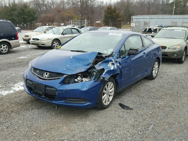 2HGFG3A80CH517909 - 2012 HONDA CIVIC EX BLUE photo 2