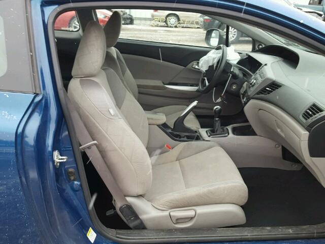 2HGFG3A80CH517909 - 2012 HONDA CIVIC EX BLUE photo 5