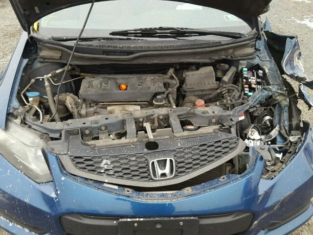 2HGFG3A80CH517909 - 2012 HONDA CIVIC EX BLUE photo 7