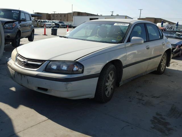 2G1WF52EX49363358 - 2004 CHEVROLET IMPALA CREAM photo 2