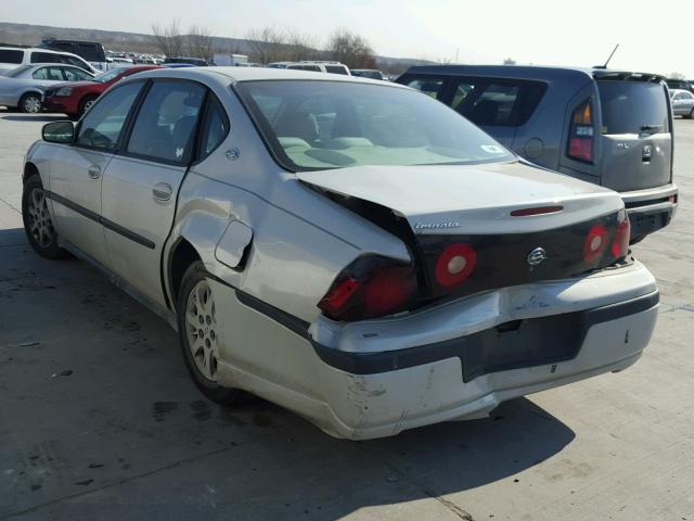 2G1WF52EX49363358 - 2004 CHEVROLET IMPALA CREAM photo 3