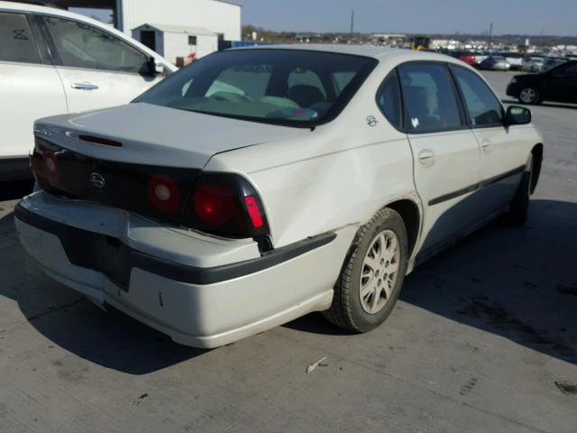 2G1WF52EX49363358 - 2004 CHEVROLET IMPALA CREAM photo 4