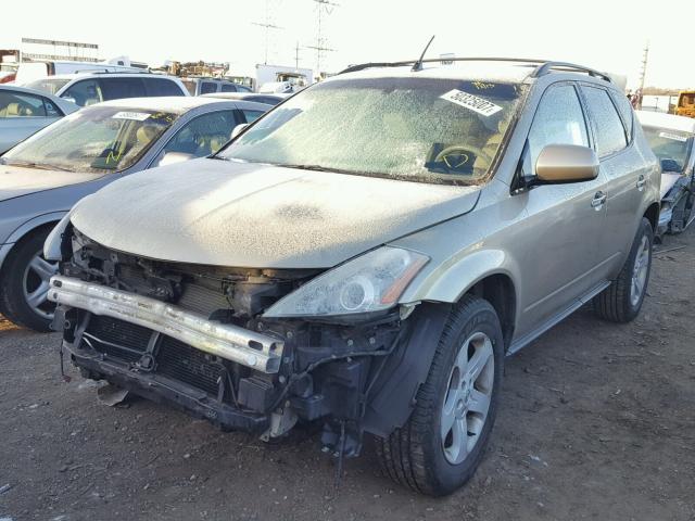 JN8AZ08W75W410676 - 2005 NISSAN MURANO SL SILVER photo 2