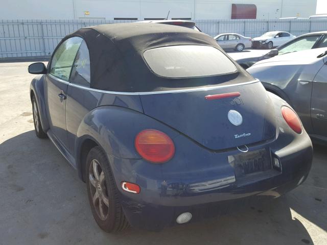 3VWCD31Y74M334209 - 2004 VOLKSWAGEN NEW BEETLE 蓝色 照片 3