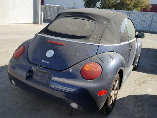 3VWCD31Y74M334209 - 2004 VOLKSWAGEN NEW BEETLE 蓝色 照片 4