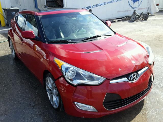 KMHTC6AD6CU069678 - 2012 HYUNDAI VELOSTER B RED photo 1