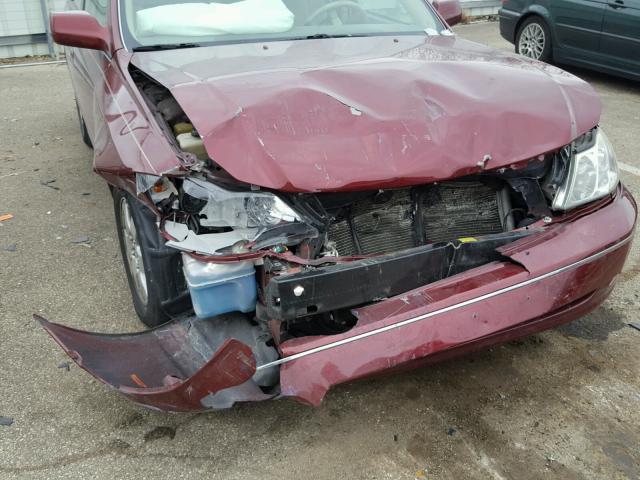 4T1BF28B0YU071224 - 2000 TOYOTA AVALON XL MAROON photo 9