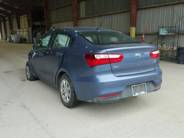 KNADM4A31G6686351 - 2016 KIA RIO LX Կապույտ լուսանկար 3