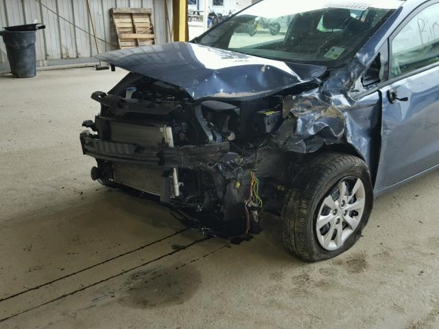 KNADM4A31G6686351 - 2016 KIA RIO LX Կապույտ լուսանկար 9