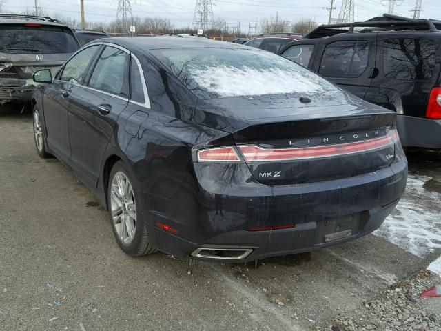 3LN6L2JK5FR606718 - 2015 LINCOLN MKZ Սև լուսանկար 3