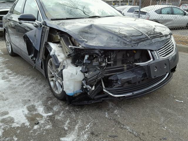 3LN6L2JK5FR606718 - 2015 LINCOLN MKZ BLACK photo 9