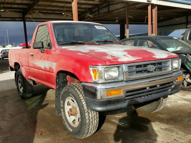 4TARN01P8NZ043939 - 1992 TOYOTA PICKUP 1/2 RED photo 1