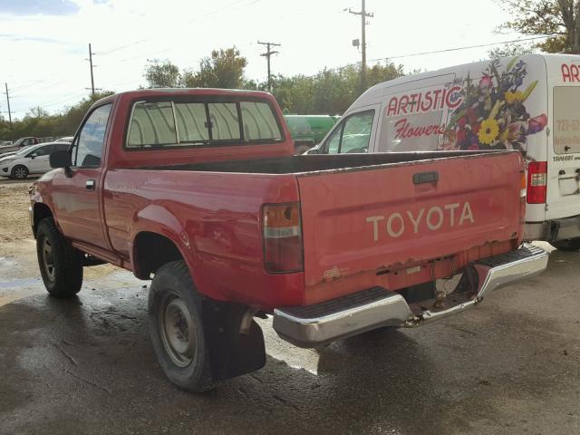 4TARN01P8NZ043939 - 1992 TOYOTA PICKUP 1/2 RED photo 3