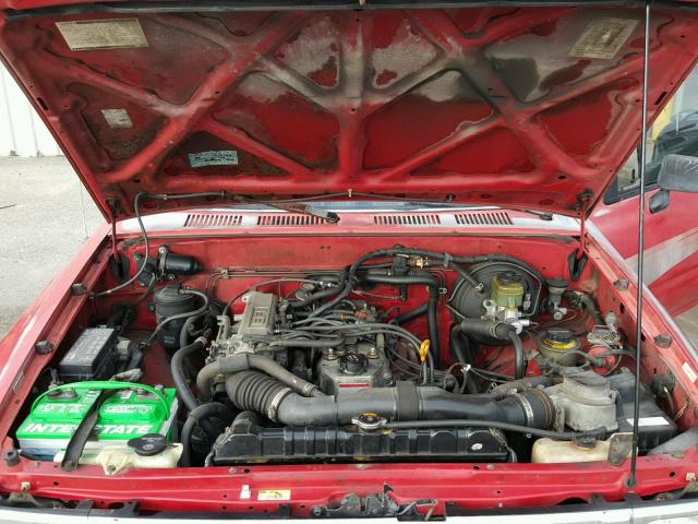 4TARN01P8NZ043939 - 1992 TOYOTA PICKUP 1/2 RED photo 7