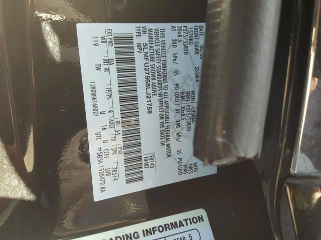 5LMFU27568LJ21758 - 2008 LINCOLN NAVIGATOR 黑色 照片 10