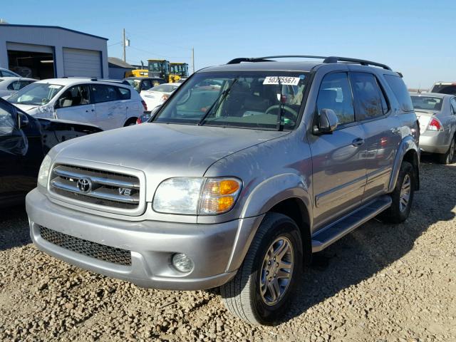 5TDBT48A54S212674 - 2004 TOYOTA SEQUOIA LI SILVER photo 2